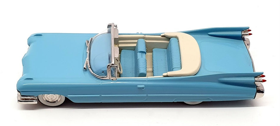 M.A.E. Models 1/43 Scale 102 - 1959 Cadillac Convertible Top Down - Lt Blue