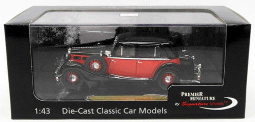 Signature Models 1/43 Scale PM43702 - 1935 Maybach SW35 H/Top Spohn - Red/Black