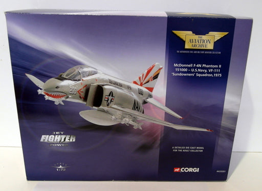 Corgi 1/72 Scale diecast - AA33201 McDonnell F-4N Phantom II 151000 Sundowners