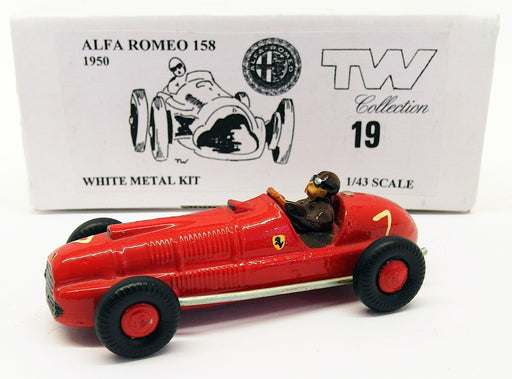 TW Collection 1/43 Scale White Metal Kit 19 - Alfa Romeo 158 1950 - Red