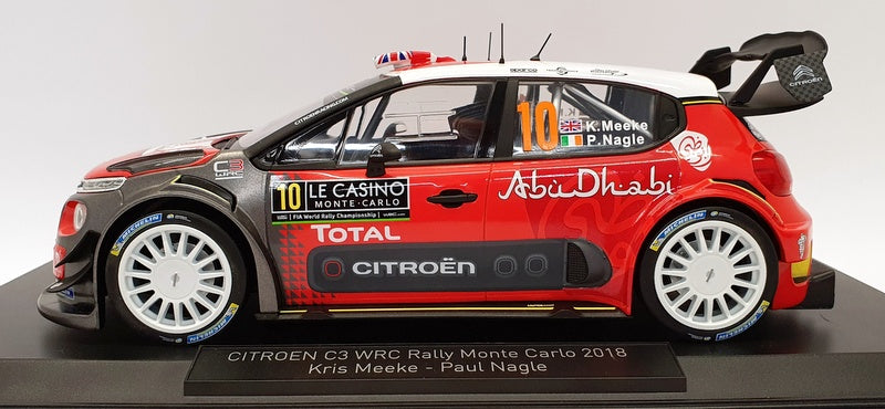 Norev 1/18 Scale Model 181636 - Citroen C3 WRC 2018 Monet Carlo 2018