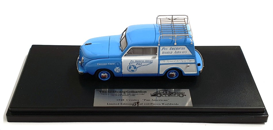 Goldvarg 1/43 Scale GC-PAA-004 - 1949 Crosley Van Pan American - Blue/White