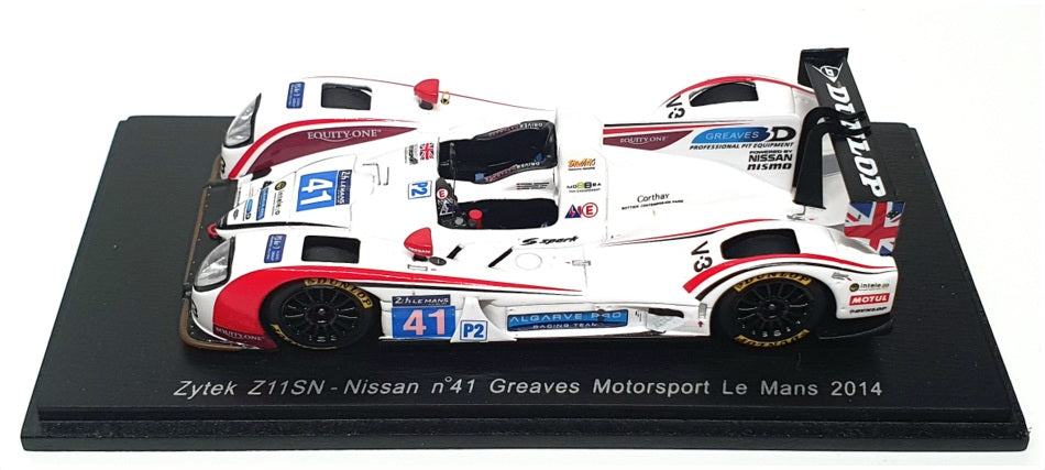 Spark 1/43 Scale S4220 - Zytek Z11SN Nissan #41 Le Mans 2014 - White