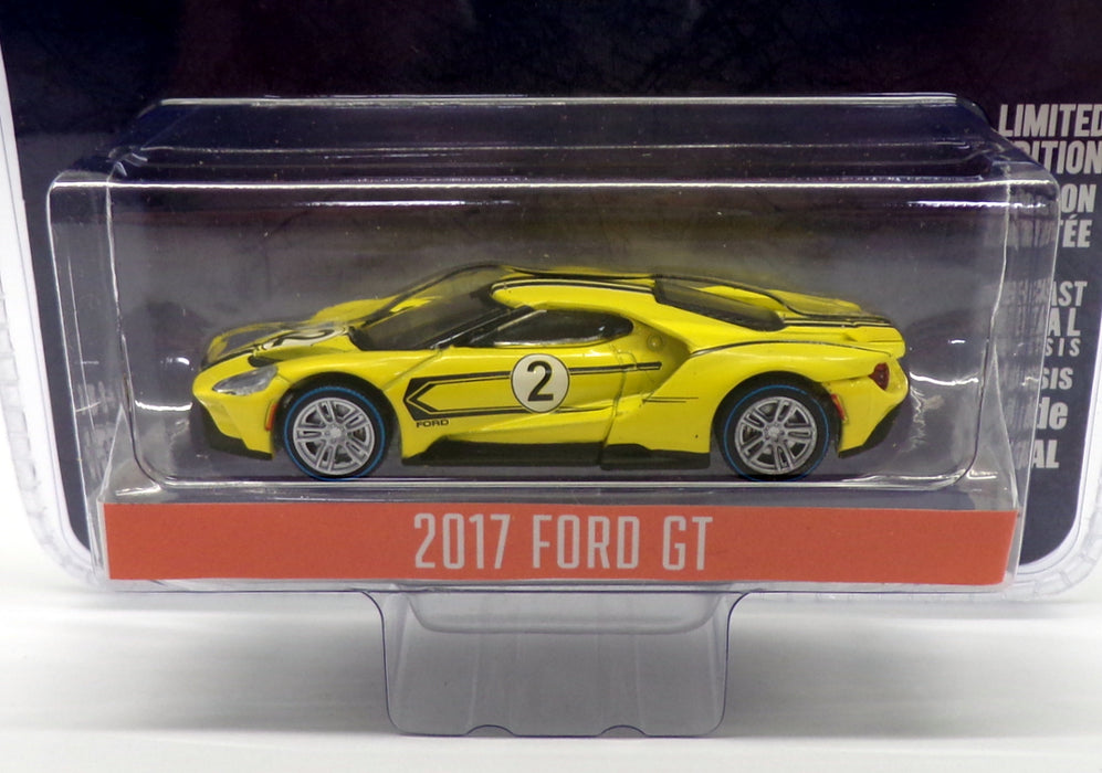 Greenlight 1/64 Scale Model Racing Car 13200-E - 2017 Ford GT - Yellow #2