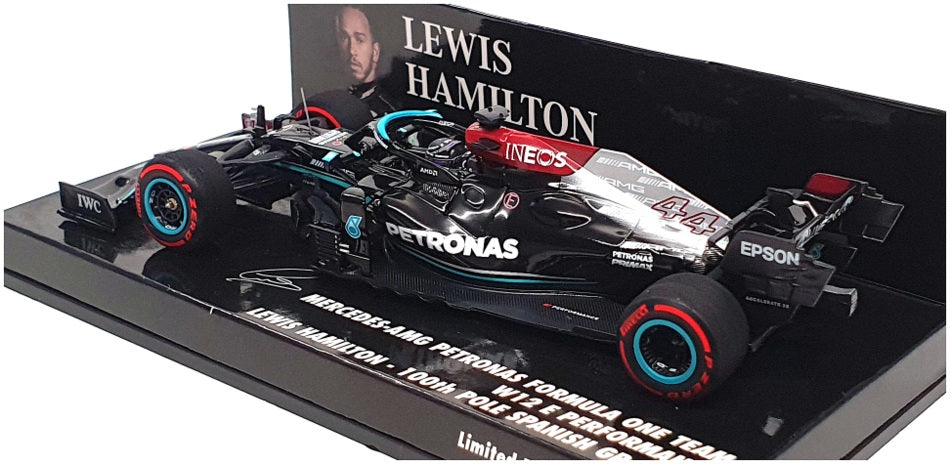 Minichamps 1/43 Scale 410 210444 - F1 Mercedes-AMG W12 Spanish GP 2021 Hamilton