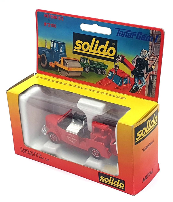 Solido 1/50 Scale Diecast 2100 - Hotchkiss Fire Engine Truck - Red