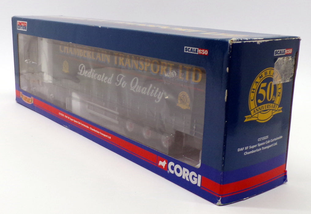 Corgi 1/50 Scale CC13225 - DAF XF Super Space Cab Curtainside - Chamberlain