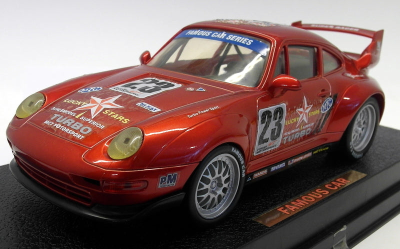 MCT 1/18 Scale Plastic - MCT01 Porsche 911 GT2 #23 Red Race Car
