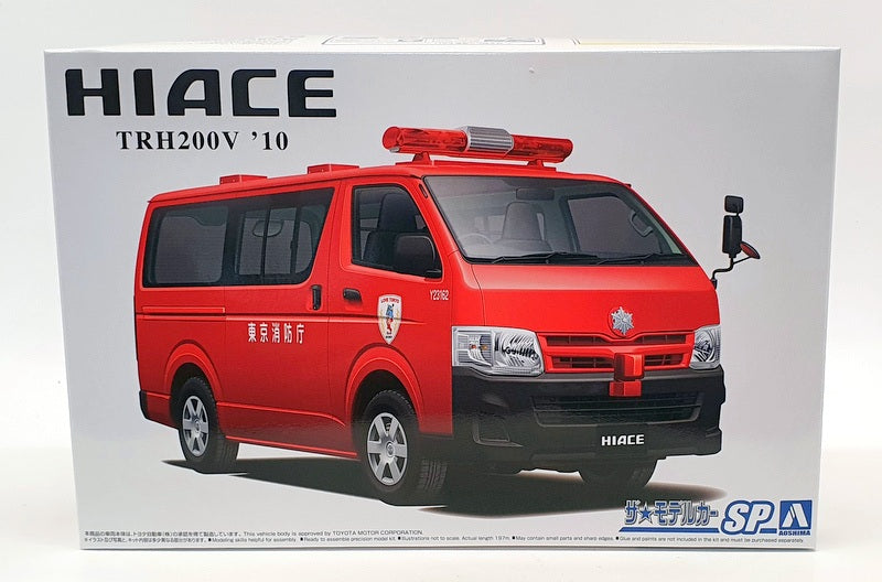 Aoshima 1/24 Scale Model Kit 1693400 - Toyota Hi Ace TRH200V Fire Inspection