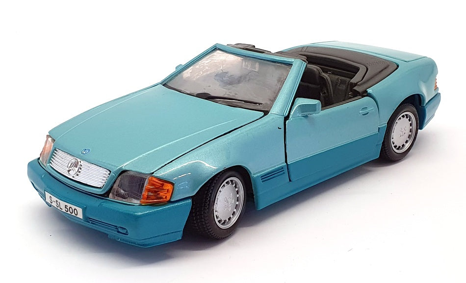 Maisto 1/24 Scale Diecast 4821H - 1989 Mercedes Benz 500SL - Turquoise