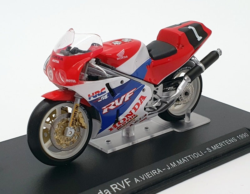 Ixo Models 1/24 Scale IB25 Honda RVF - Vieira/Mattioli/Martens - Blue/White/Red