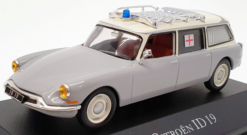 Atlas Editions 1/43 Scale 7 495 004 - Citroen ID19 Ambulance - Grey/White