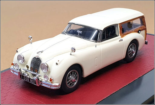 Matrix 1/43 Scale MX51001-111 - 1959 Jaguar XK150 3.4L Foxbat Sports Est - White