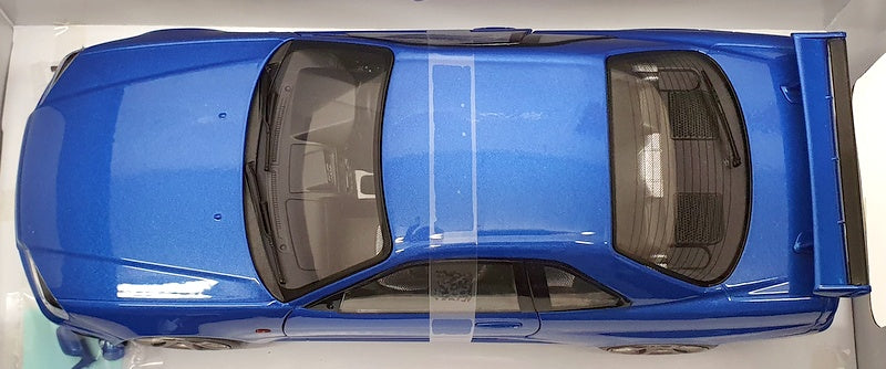 Solido 1/18 Scale Model Car S1804301 - 1999 Nissan R34 GTR - Bayisde Blue