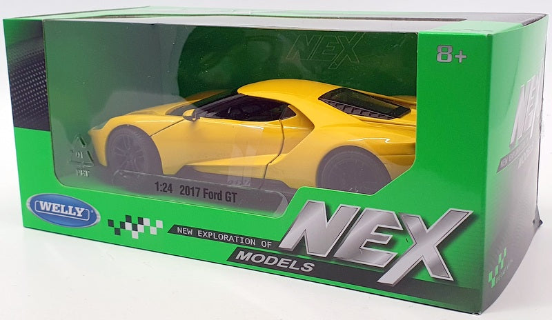 Welly 1/24 Scale Model Car 24082W - 2017 Ford GT - Yellow