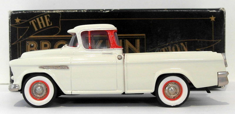 Brooklin 1/43 Scale BRK53 001  - 1955 Chevrolet Cameo Pick Up Ivory/Red