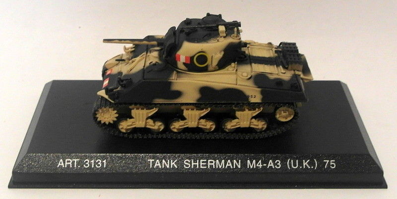 Armour 1/72 Scale Diecast ART3131  - Sherman Tank (U.K.) M4-A3 (75)