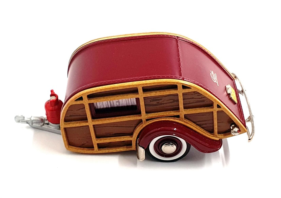 Brooklin 1/43 Scale BRK65 001 - 1947 Wesley Slumbercoach Woody Trailer - Maroon