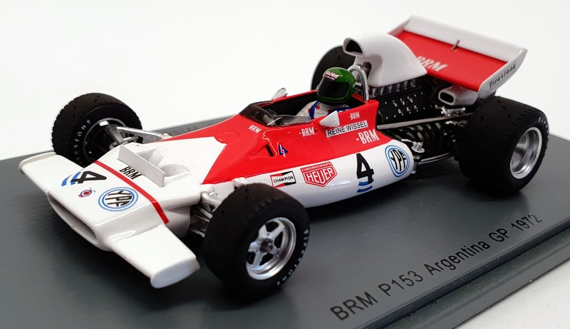 Spark 1/43 Scale S5272 - 1972 BRM P153 Argentina GP Reine Wisell