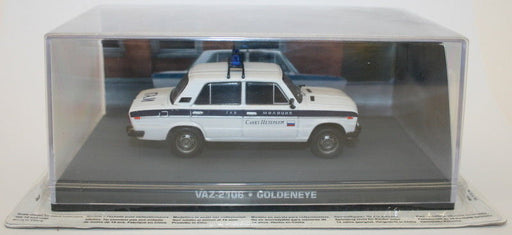 Fabbri 1/43 Scale 007 Bond Model - VAZ-2106 Russian Police Car - Goldeneye