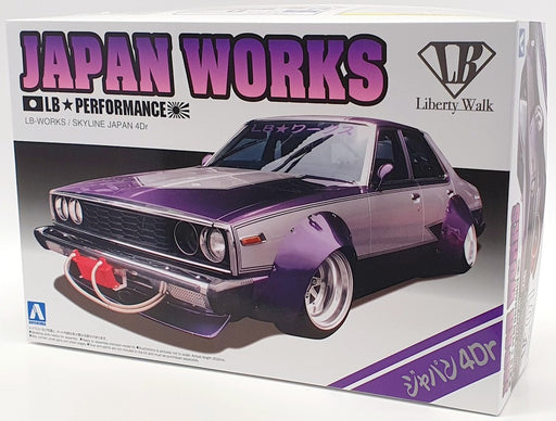 Aoshima 1/24 Scale Model Car Kit 09802 - Nissan Skyline Japan 4dr