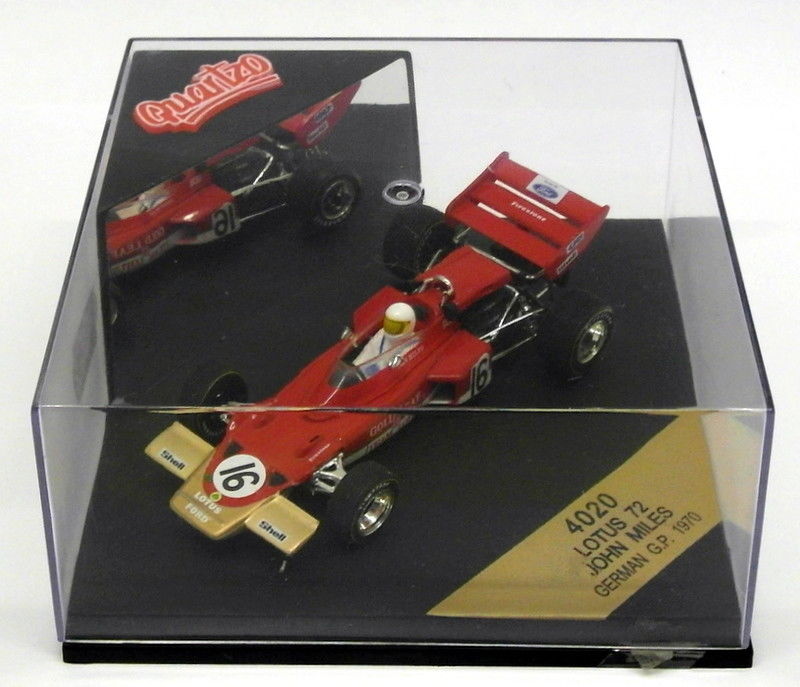 Quartzo 1/43 Scale F1 Model Car 4020 - Lotus 72 German GP 1970 - J.Miles