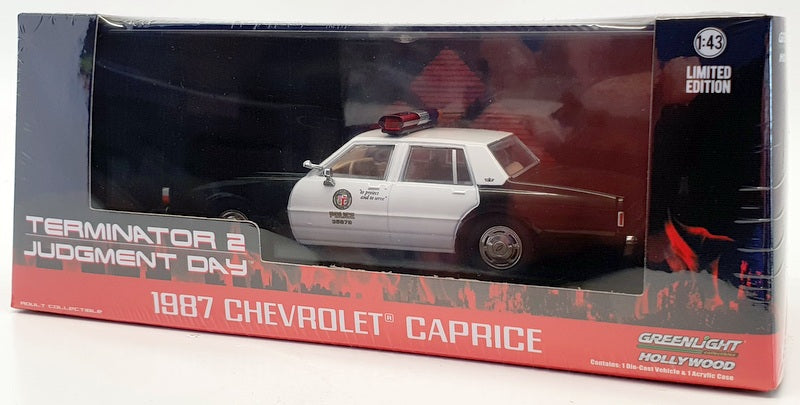 Greenlight 1/43 Scale 86582 - 1987 Chevrolet Caprice Terminator 2 Judgement Day