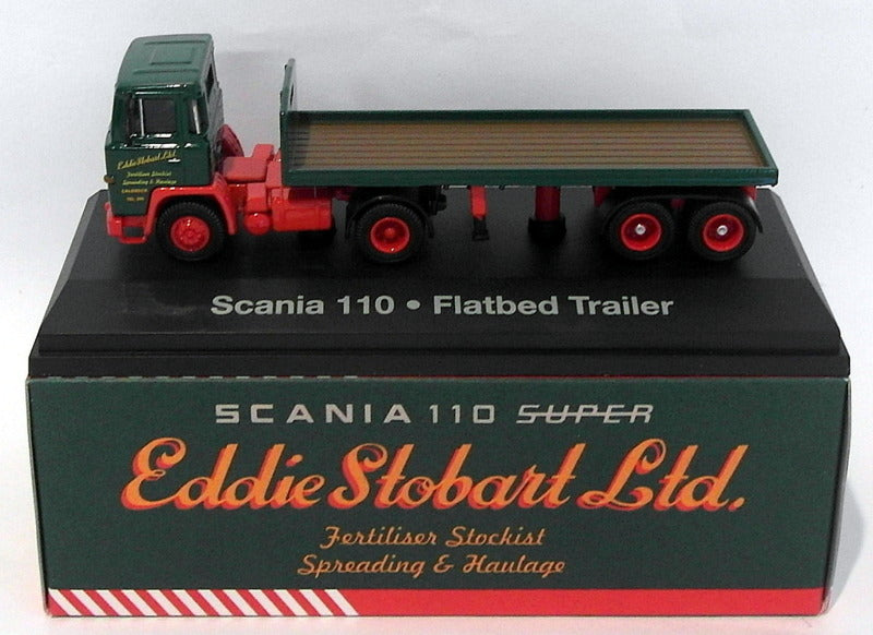Atlas Editions 1/76 Scale 4 649 109 - Scania 110 Flatbed - Eddie Stobart Ltd