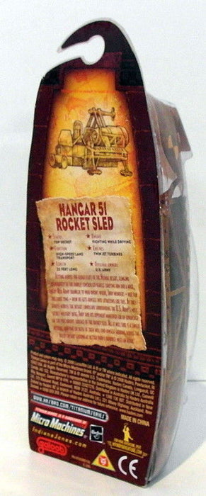 Hasbro Appx 3" Long Diecast 31625 - Indiana Jones - Hanger 51 Rocket Sled