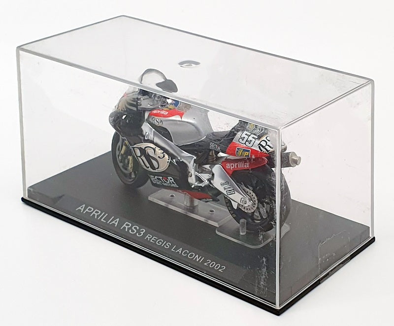 Ixo Models 1/24 Scale IB11 - Aprilia RS3 - #55 Regis Laconi 2002 - Black/Silver