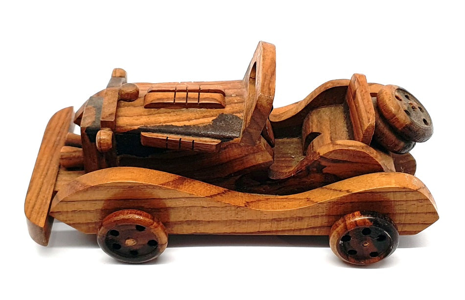 Unbranded WC03 16cm Long Hand-Made Wooden Car