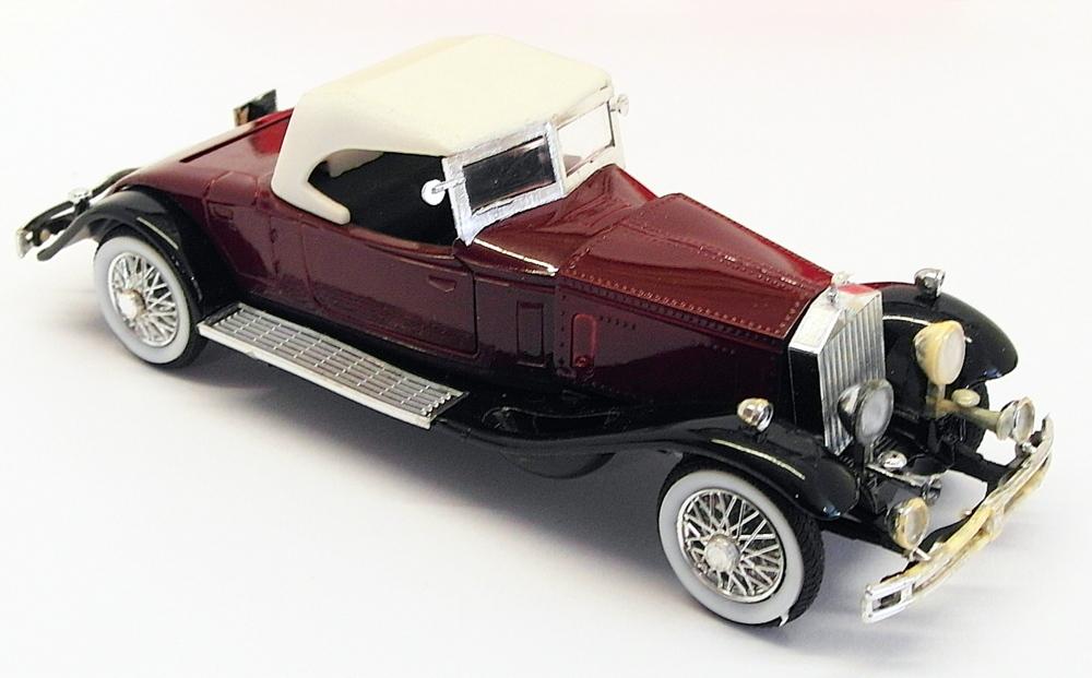Rio 1/43 Scale Model Car 39 - 1931 Rolls Royce Phantom II - Maroon/White
