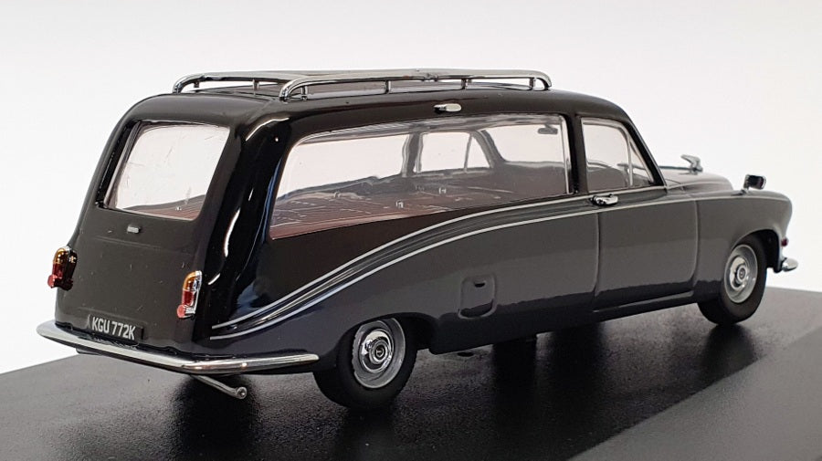 Oxford Diecast 1/43 Scale DS008 - Daimler Hearse - Black/Carlton Grey