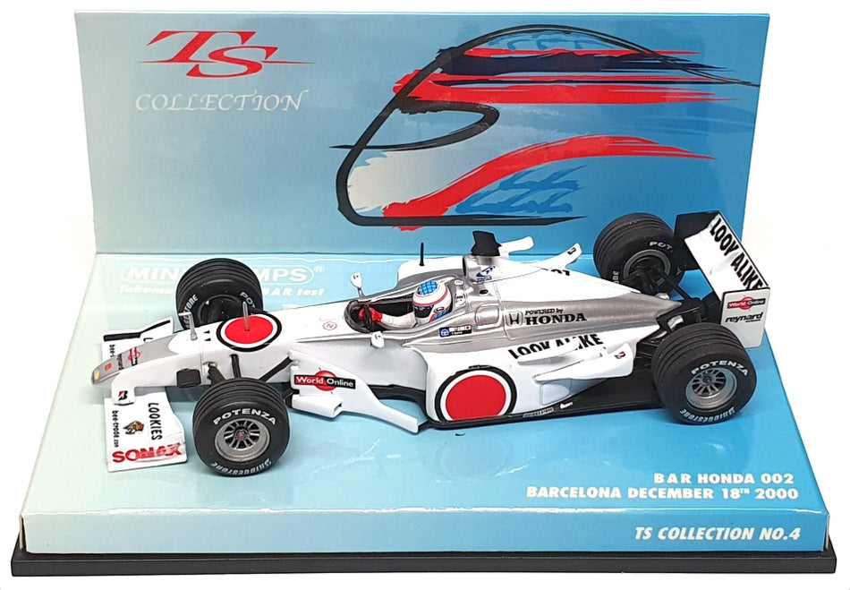 Minichamps 1/43 Scale 518 004399 - F1 B-A-R Honda Barcelona 2000 T. Sato