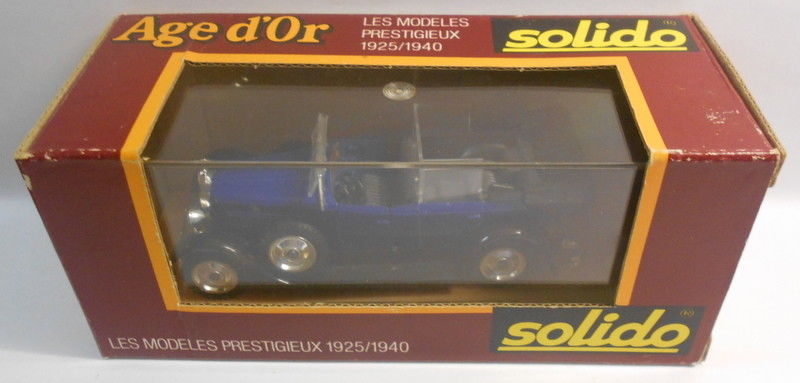Solido 1/43 Scale Metal Model - SO242 FIAT 525 N 1929 BLUE