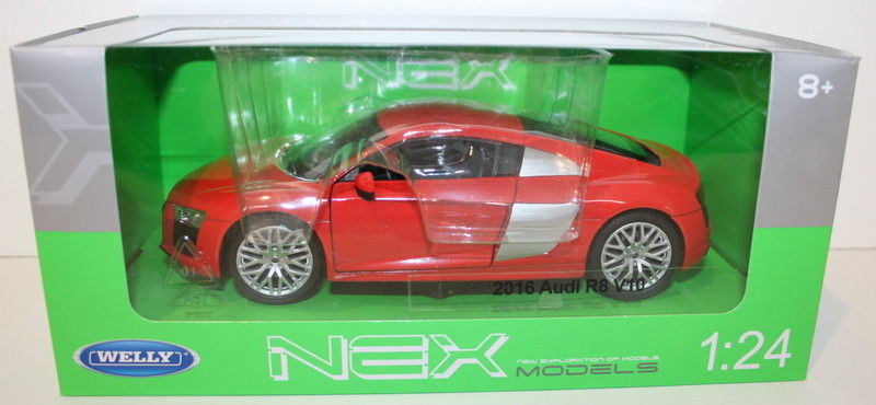 Welly NEX 1/24 Scale 24065W - 2016 Audi R8 V10 - Red