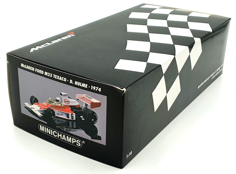 Minichamps 1/18 Scale 530 741806 - McLaren Ford M23 Texaco 1974 D.Hulme