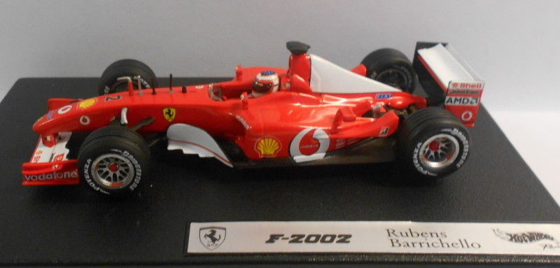 HOT WHEELS 1/43 Scale Diecast 54619 FERRARI F-2002 R BARRICHELLO