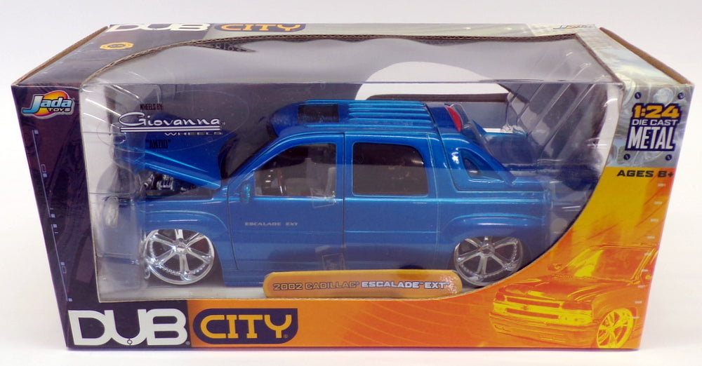 Jada Dub City 1/24 Scale 53959 - 2002 Cadillac Escalade EXT - Blue