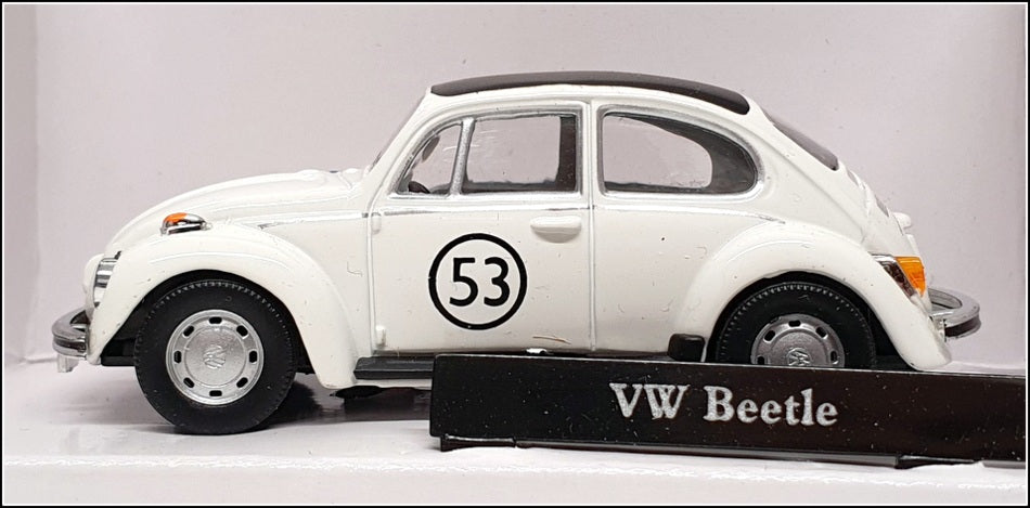 Cararama 1/43 Scale 251PND - Volkswagen Beetle Herbie #53 - White