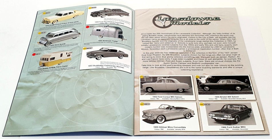 Brooklin Models Vol.14 Jan-Dec 2013 - A4 Fully Illustrated Colour Catalogue