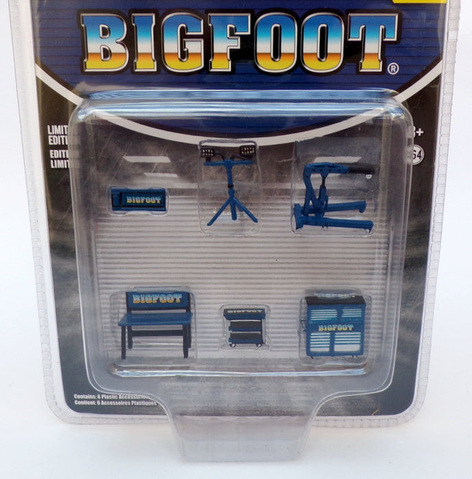 Greenlight 1/64 Scale 16040-A - Shop Tool Accessories Bigfoot - Blue