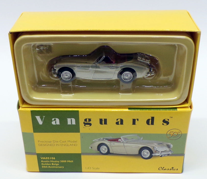 Vanguards 1/43 Scale VA05106 - Austin Healey 3000 MkII - Golden Beige