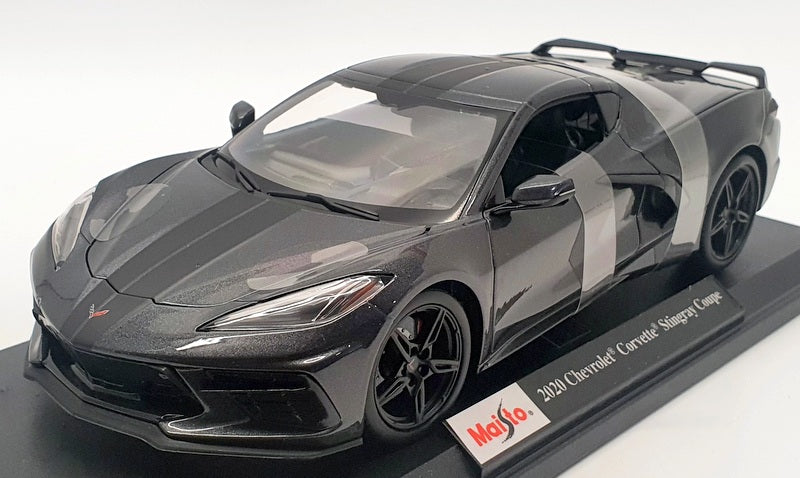 Maisto 1/18 Scale 46629 - 2020 Chevrolet Corvette Stingray Coupe - Black