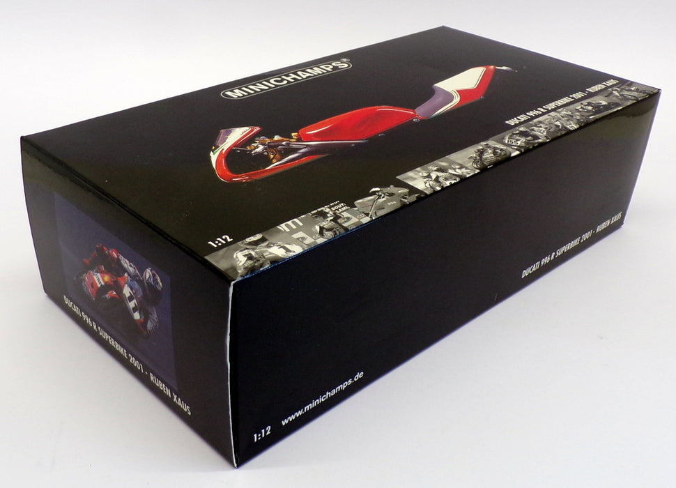 Minichamps 1/12 Scale 122 011211 - Ducati 996 R Superbike 2001 Ruban Xaus