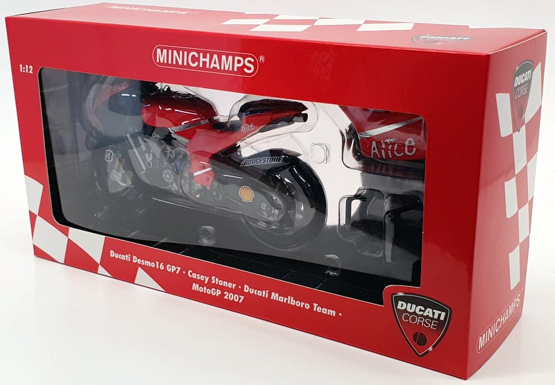 Minichamps 1/12 Scale Motorcycle 122 070027 - Ducati Desmo 16 GP7 Casey Stoner