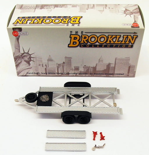 Brooklin Models 1/43 Scale Model BRK109 - Car Trailer Twin Axle - Silver