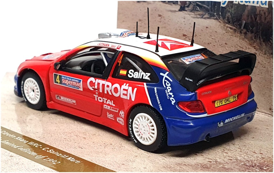 Vitesse 1/43 Scale 43216 - Citroen Xsara WRC #4 Rally Sardinia 2004 - Red/White