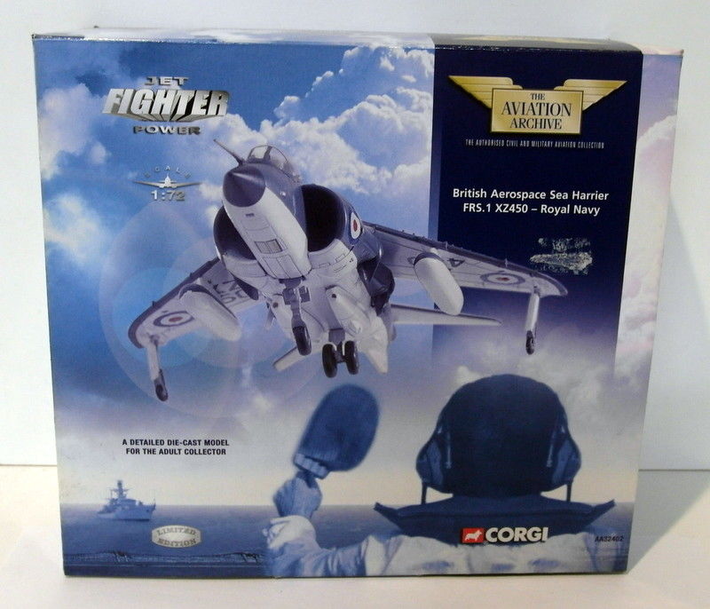 Corgi 1/72 Scale diecast AA32402 British Aerospace Sea Harrier FRS.1 XZ450 Navy