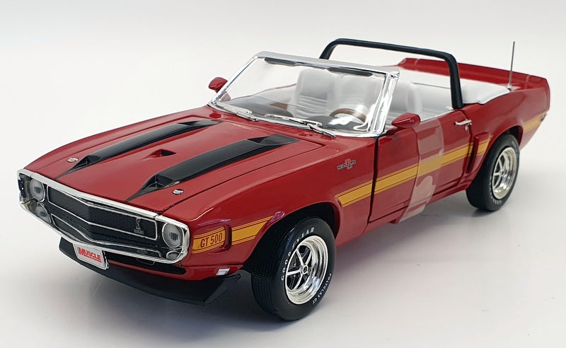Auto World 1/18 Scale Diecast AMM1187/06 -Shelby GT500 Conv - Red